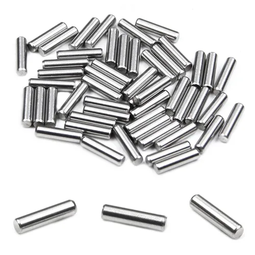 Miniatura 24 de MroMax 100 pasadores cilíndricos de acero inoxidable 304 M1.0.197 x 0.236 in, clavijas de soporte de estante para dispositivos metálicos