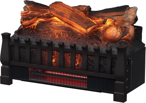 Miniatura 6 de Duraflame Set de Troncos Eléctricos 1,000 Pies Cuadrados de Calentador, Troncos Artificiales Falsos con Llamas Infrarrojas para Chimeneas