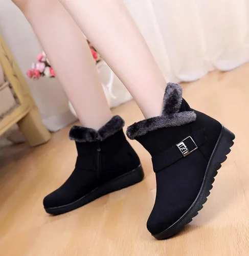 Miniatura 7 de DADAWEN - Botas de nieve con cierre lateral, para invierno.