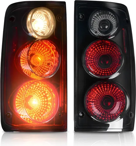 DWVO Conjunto de luz trasera Compatible con camioneta 1989 1990 1991 1992 1993 1994 1995 89-95 Luces traseras traseras lentes de lente negro ahumado