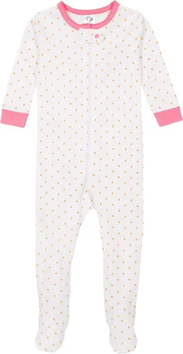Miniatura 3 de Gerber Pijama con pies para bebé niña, paquete de 4