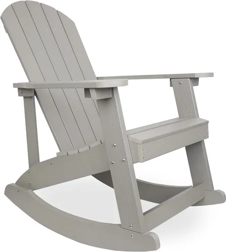 Miniatura 14 de Alpine Corporation Silla plegable Adirondack para exteriores de 38 pulgadas de alto con portavasos y otomana, diseño ergonómico clásico, muebles