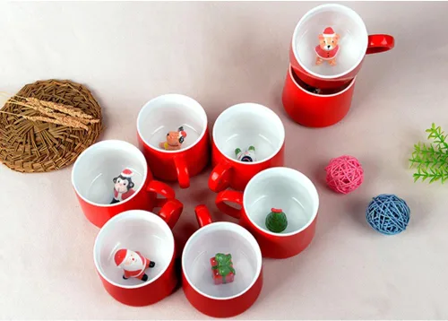 Miniatura 4 de Taza de café ZaH, 10 onzas, diseño con animal 3D en el fondo, Estándar