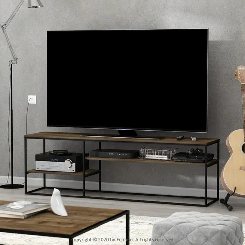 Miniatura 26 de Furinno JAYA - Soporte grande para televisores de hasta 50 pulgadas, nuez de nogal/negro/marrón oscuro de Columbia Nuez Columbia/Negro/Marrón Oscuro