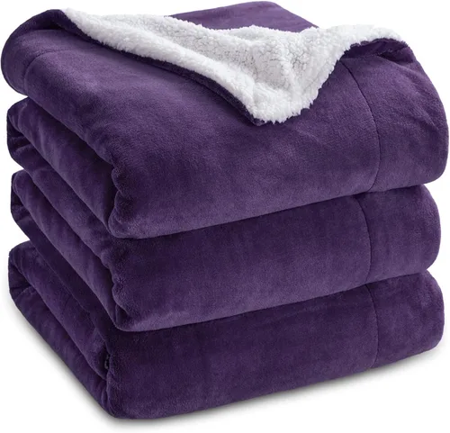 Bedsure GentleSoft - Manta de forro polar Sherpa tamaño Queen para cama, manta gruesa y cálida, regalos para mujeres y niñas, manta de Navidad suave