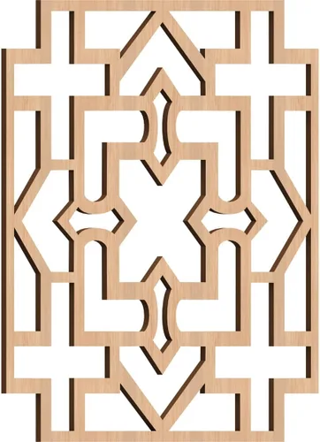 Miniatura 5 de Wise Paneles decorativos de madera con calado, extra pequeños, 7 3/8 pulgadas de ancho x 7 3/8 pulgadas de alto x 1/4 pulgadas de alto, roble rojo