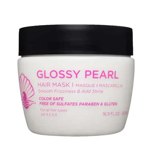 Luseta Mascarilla de pelo con perlas brillantes, tratamiento capilar suavizante e hidratante, acondicionador profundo para cabello dañado y rizado,