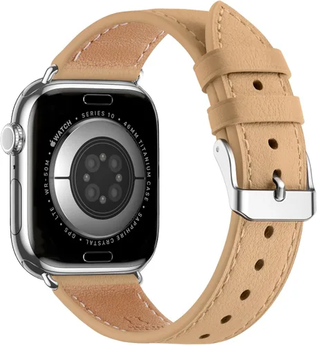 Miniatura 20 de Bestig - Correa compatible para Apple Watch de 38mm, 40mm, correa de repuesto de cuero genuino para iWatch Series 6, SE, 5, 4, 3, 2, 1, Sports &