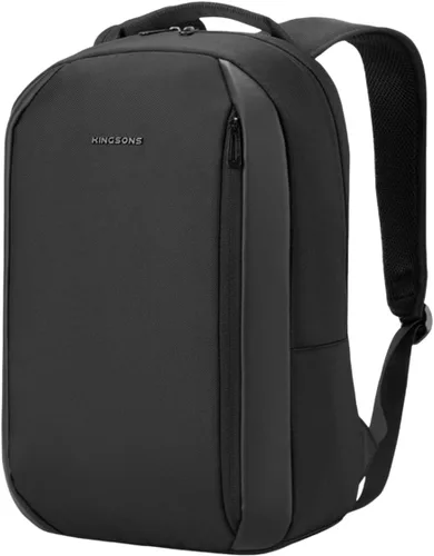 Kingsons Mochila con compartimento para laptop de 15.6 pulgadas para hombres, mochila de negocios delgada y duradera para el trabajo, viajes