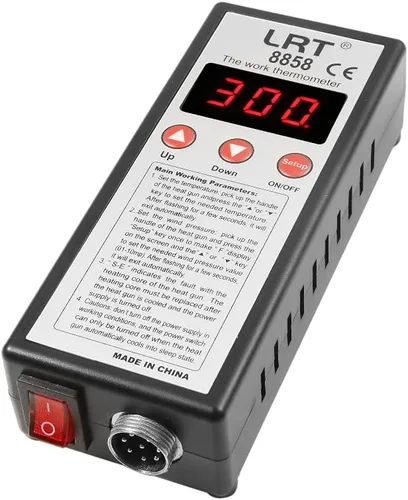 Miniatura 4 de Estación de aire caliente micro 8858 LRT SMD de retrabajo de desoldadura digital Smart Sleep Mode / Auto Cooling Protection / Airflow Adjustment