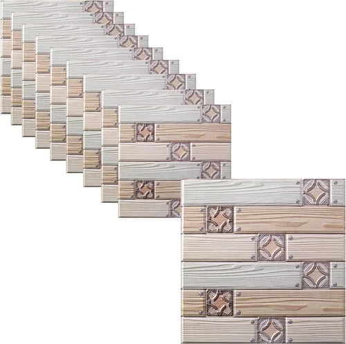 Miniatura 8 de Panel de pared decorativo 3D, paneles de pared de ladrillo sintético, espuma impermeable autoadhesiva, para decoración de pared interior, decoración