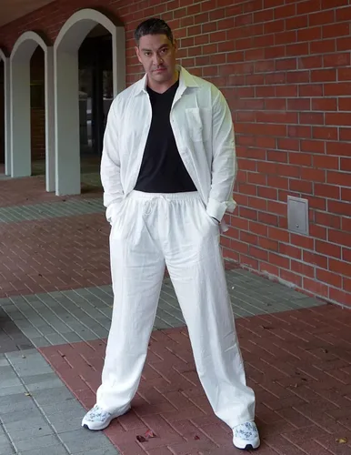 Miniatura 3 de COOFANDY Conjunto de 2 piezas de lino para hombre, camisa cubana con botones y pantalones sueltos de manga larga y pantalones sueltos