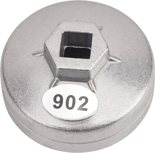 Miniatura 10 de AHL 901 Tapa 65mm Llave de filtro de aceite de 14 ranuras con accionamiento cuadrado de 1/2" Herramientas de extracción de filtro de aceite Juego