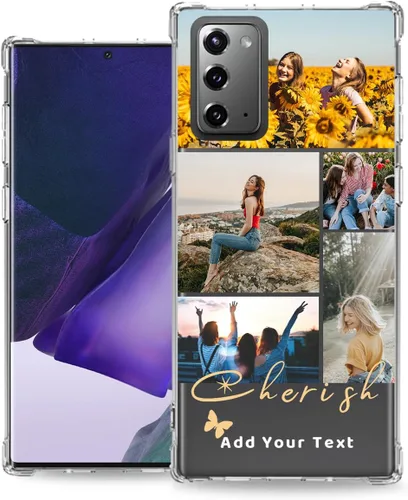 Miniatura 9 de Funda personalizada para Galaxy Note 20 Samsung Phone Ultra Picture Photo Monogram Name – Funda personalizada Make Note20 delgada delgada suave goma