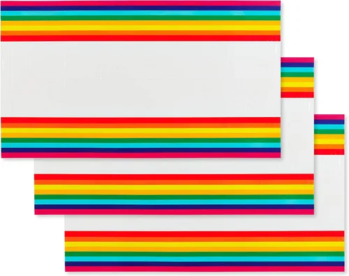 Miniatura 6 de American Greetings Suministros para fiesta de cumpleaños de arco iris, kit de pancarta (7 piezas)