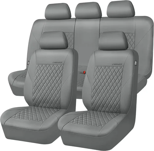 Miniatura 7 de CAR PASS Fundas de Asiento de Cuero Púrpura, Funda de Asiento de Coche Bonita con Esponja Compuesta de 5mm en el Interior, Compatible con Bolsa