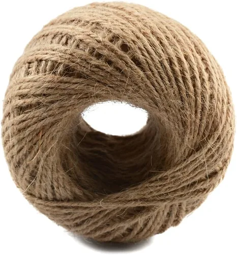 Miniatura 5 de Cuerda de yute natural de 3 capas de 328 pies para envolver regalos, cuerda de jardín para manualidades, manualidades y aplicaciones de jardinería