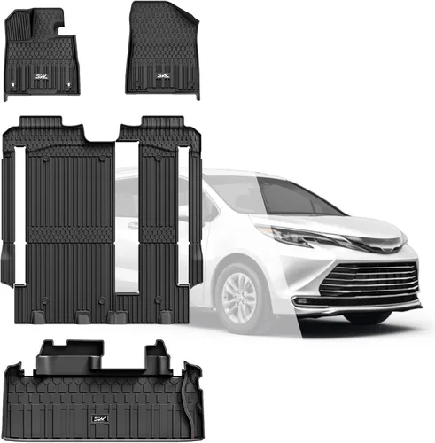Miniatura 28 de 3W Alfombrilla de carga personalizada para Toyota Sienna 2021-2026, alfombrilla de maletero TPE para Sienna 7 asientos y 8 asientos, accesorios