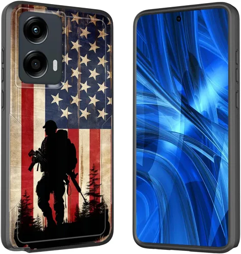 Miniatura 24 de Funda para Moto G 5G 2023, [probada en caídas de grado militar], resistente, resistente, resistente, a prueba de golpes, funda protectora