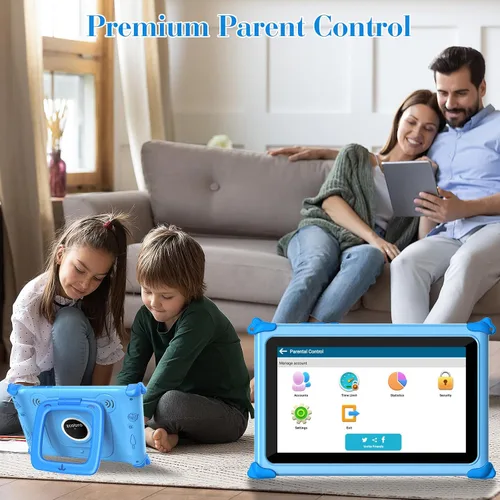 Miniatura 4 de Tableta infantil de 7 pulgadas para niños de 3 a 7 años, 32 GB, con funda protectora, tabletas de aprendizaje Android para niños con WiFi, YouTube