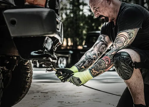 Miniatura 6 de Gorilla Grip Max RhinoFlex - Guantes de trabajo de alta visibilidad con protección contra impactos y abrasión, talla M