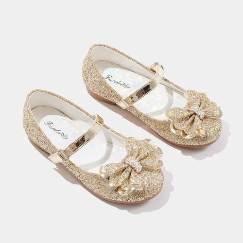 Miniatura 4 de Furdeour - Zapatos de vestir para niñas tipo Mary Jane, boda, fiesta, damas de honor, zapatos con brillantina, princesa, ballet, zapatos planos