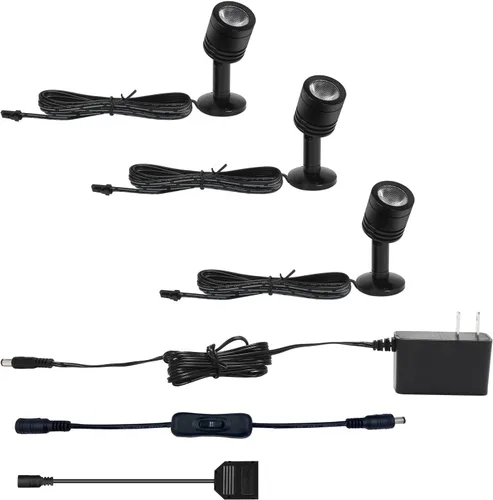 Mini foco LED para interiores, iluminación decorativa para estantes de exhibición, pinturas, plantas, joyas, escaparate, debajo del gabinete, luz