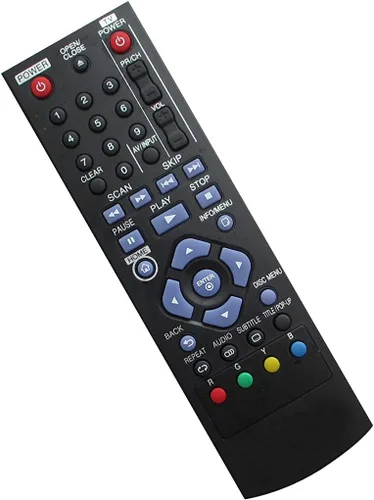 Mando a distancia para LG DV6T9H DV456 DV415 DV656 HTR456 DV422 DV422L DV426 DV626 DV398H DV397H DV392H DV246 DV276 DV256 DV286K DV130 reproductor