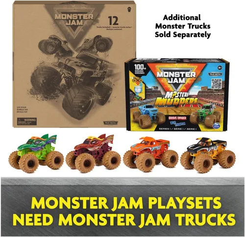 Miniatura 7 de Monster Jam, juego Dueling Dragon con camión monstruo Dragón exclusivo a escala 1:64, juguetes para niños de 3 años en adelante