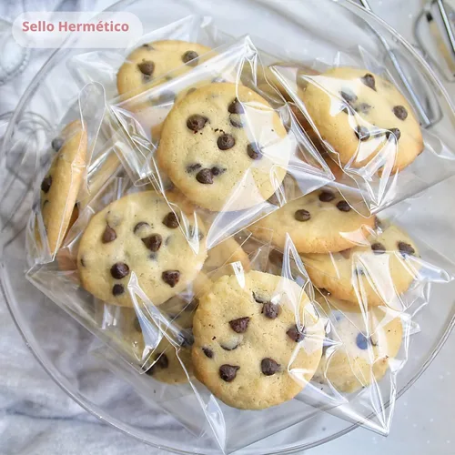 Miniatura 4 de Bolsas de galletas Morepack para regalos, bolsas de celofán con cierre autoadhesivo de 4x4 pulgadas, bolsas de celofán transparentes resellables