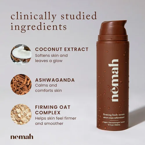 Miniatura 4 de Nemah Loción corporal reafirmante, loción reafirmante y tensora de la piel, crema corporal sin grasa, ligera de absorción rápida, extracto de avena