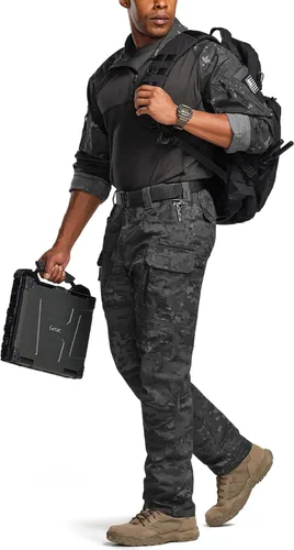 Miniatura 112 de CQR – Pantalones tácticos elásticos tipo cargo para hombre, resistentes al agua, de tela ripstop (antidesgarros), ligeros, ideales para uso diario