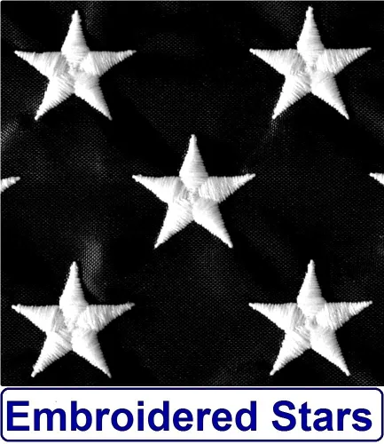 Miniatura 3 de US Flag Factory - Bandera estadounidense de línea roja fina de 3 x 5 pies (estrellas bordadas, rayas cosidas) para bomberos - SolarMax Nylon Outdoor