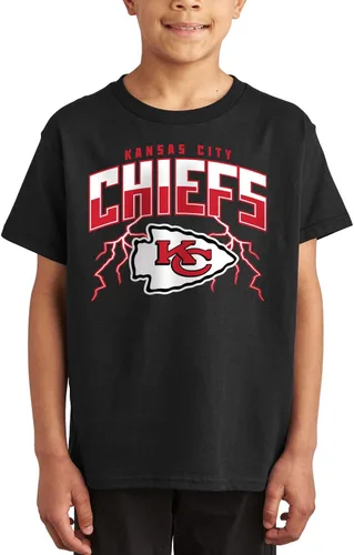 Miniatura 24 de Junk Food Camiseta para niños estándar x NFL Team Lightning con licencia oficial para niños