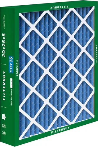 Miniatura 9 de Filterbuy Filtro de Aire MERV 13 de 20 x 25 x 5 pulgadas para defensa óptima contra el humo y las alergias (paquete de 2), filtros plisados