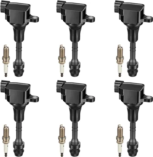 Miniatura 40 de BDFHYK Paquete de Bobina de Encendido UF350 y Bujías de Iridio 4505 Compatibles con Nissan 2002-2006 Altima 2002-2006 Sentra L4 2.5L Juego de 4