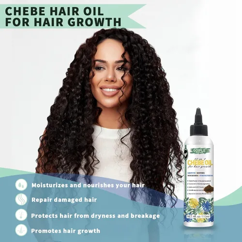 Miniatura 4 de WOZUTUNT 4 FL OZ Aceite natural de cabello Chebe para el crecimiento del cabello, hidratante para el cuero cabelludo, para todo tipo de cabello