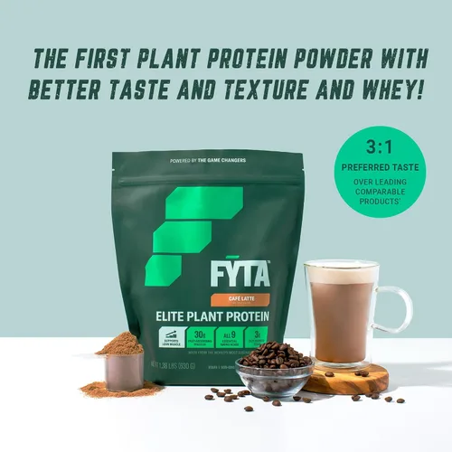 Miniatura 7 de FYTA Proteína vegana en polvo – Proteína en polvo a base de plantas con mejor sabor y textura que la proteína de suero – 1.06 oz sin OMG y sin