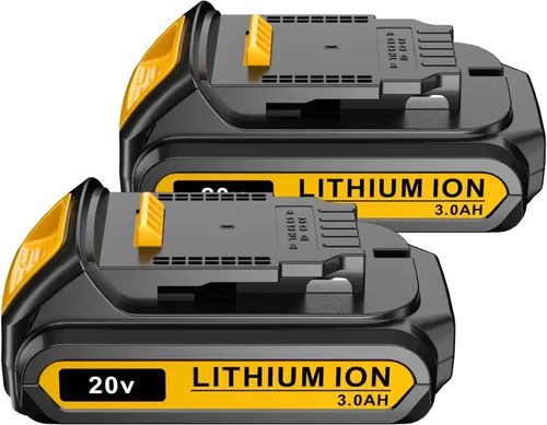 Reemplazo para paquete de batería DEWALT 20V MAX, 3.0-Ah, 2 unidades, compatible con herramientas eléctricas inalámbricas Dewalt DCB200 DCD DCF DCG
