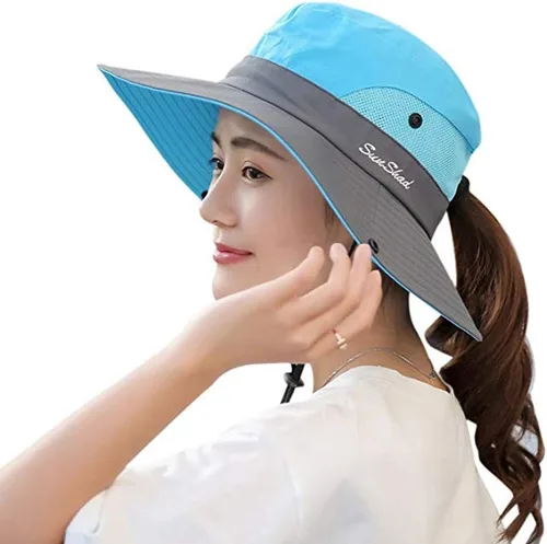 Miniatura 8 de Gorra FPS 50+ de ala ancha impermeable con protección UV para mujer