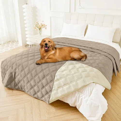 Miniatura 120 de Smiry Funda Impermeable para Cama de Perro, Manta Suave Reversible para Mascotas, Lavable a Prueba de Fugas para Gatos y Perros, Funda para Sofá