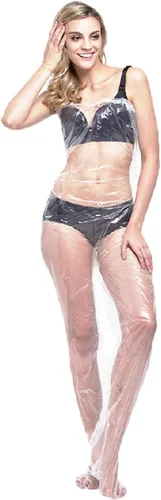 Miniatura 4 de ZMDREAM El cuerpo plástico desechable envuelve el traje de baño unisex de la sauna del PE para la cobertura completa del cuerpo del infrarrojo lejano