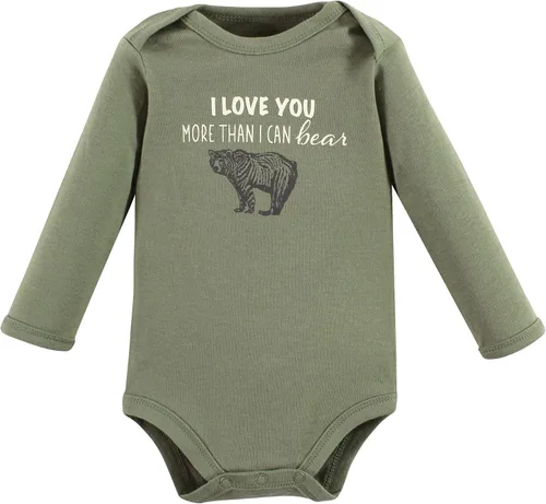 Miniatura 5 de Touched by Nature Body unisex de algodón orgánico de manga larga para bebé, Niño Bosque