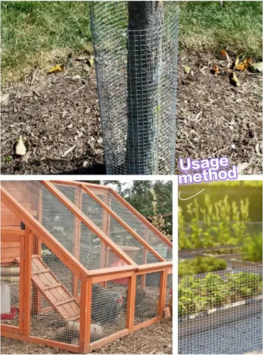 Miniatura 3 de Hardware Cloth 48inx100ft 1/2 pulgada galvanizado, valla de alambre de pollo conejo serpiente jaula de alambre rollo de malla de alambre, planta