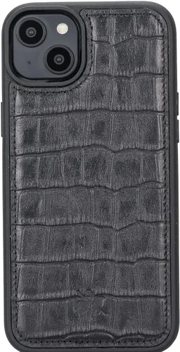 Miniatura 233 de Venito Lucca - Funda de piel compatible con Samsung Galaxy Note 10 (6,3 pulgadas), extra segura, con cubierta trasera acolchada, cocodrilo negro