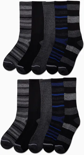 Miniatura 2 de Nautica Mens Dress Socks Light-Cushion Crew Socks 10 Pack
