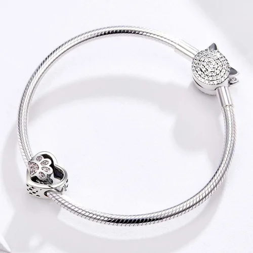 Miniatura 82 de Abalorios de plata de ley para pulseras, collares, familia para siempre, circonita cúbica, regalo de joyería para mujeres