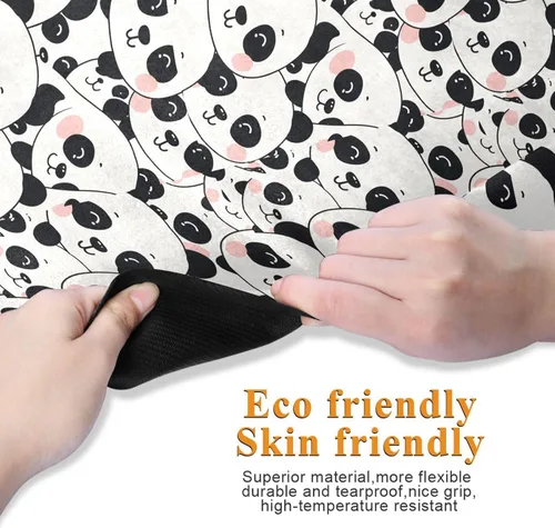 Miniatura 3 de Cute Pandas Yoga Mat Non Slip Thick Kids Eco Friendly Rubber Workout Foldable Yoga Mat Women Exercise