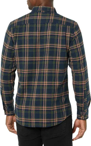 Miniatura 77 de Amazon Essentials Camisas de franela de manga larga para hombre, corte ajustado, a cuadros con botones