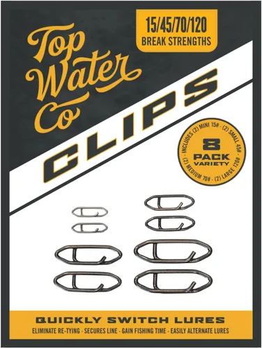 Miniatura 8 de Clips de pesca de velocidad de Top Water Co. - Acero inoxidable duradero, conector de señuelo rápido (varios tamaños)